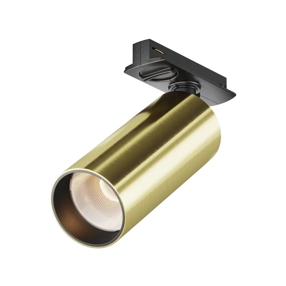 Spot pentru sina Unity din Aluminiu Negru/Alama H15.8xL12.5cm 12W 900lm 3000k Focus LED