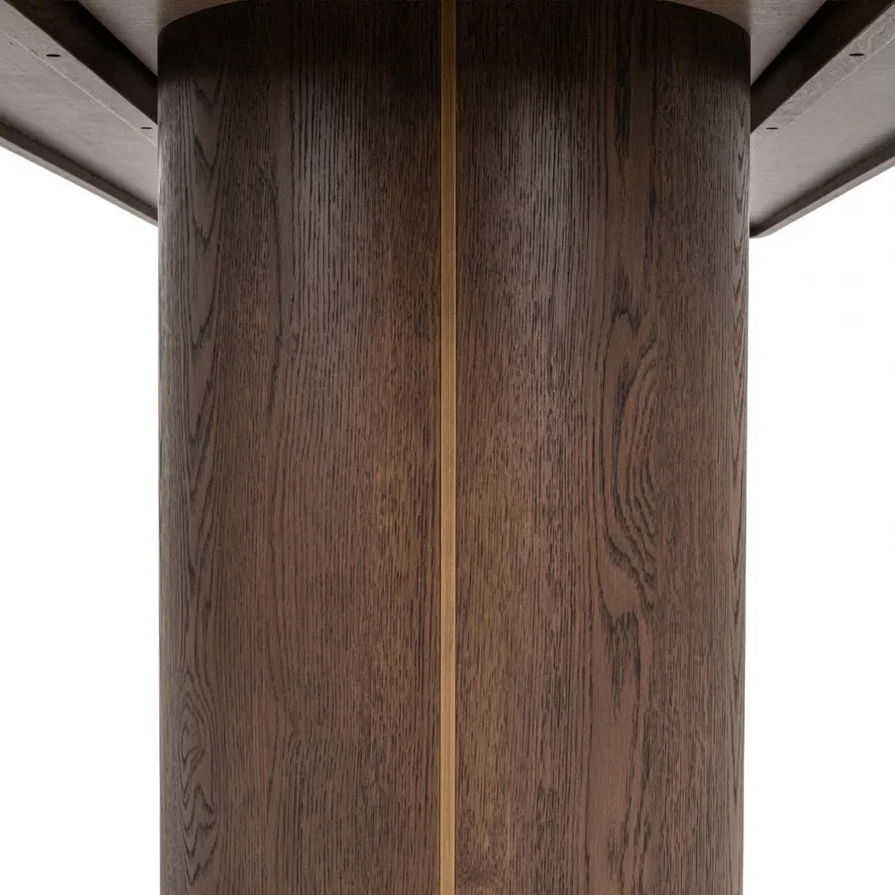 Masa din Metal/Lemn Auriu/Maro si Lemn/In/Sticla Maro/Bej L235xH76cm Willox Richmond interiors