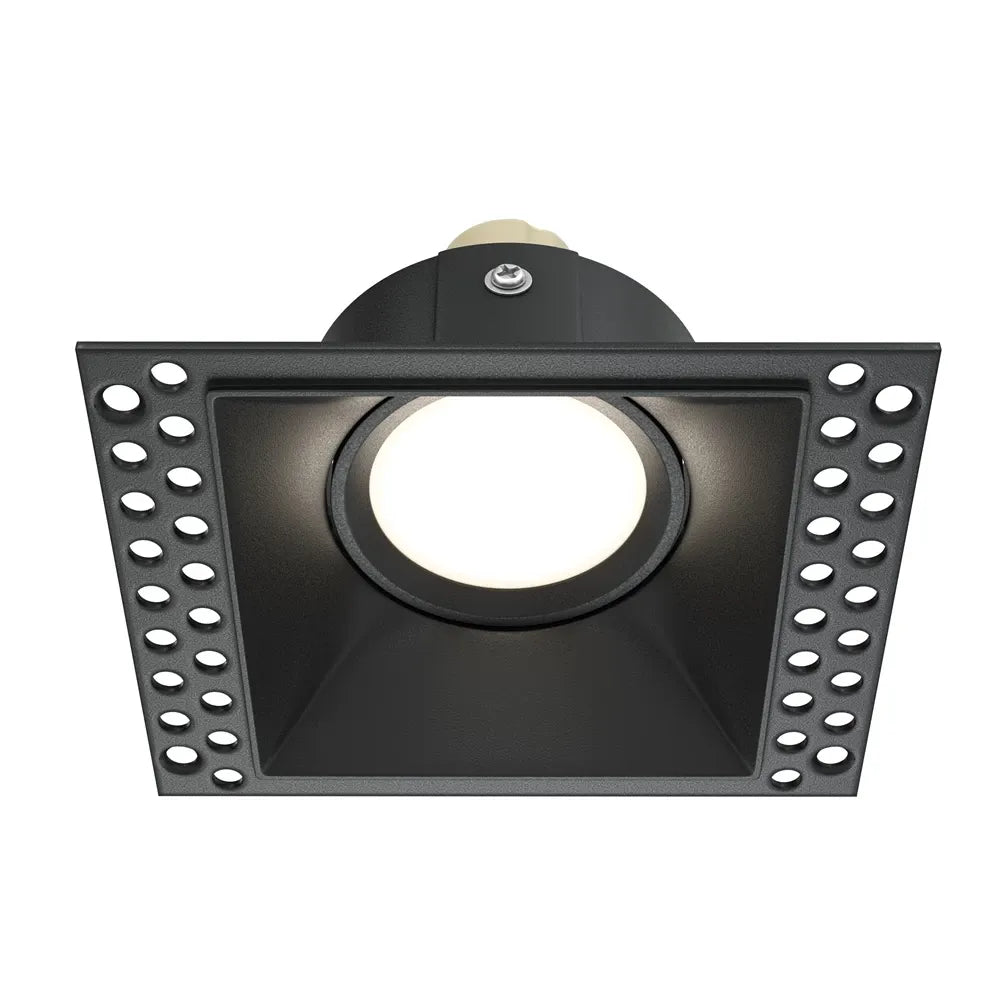 Spot incastrat din Aluminiu Negru H4xL11cm IP 20 GU10 50W Dot