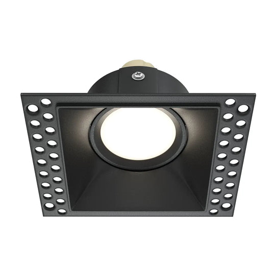 Spot incastrat din Aluminiu Negru H4xL11cm IP 20 GU10 50W Dot