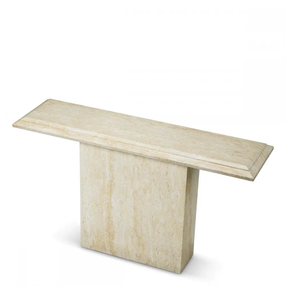 Consola de exterior din Travertin artficial Bej H75xL131cm Charles Eichholtz
