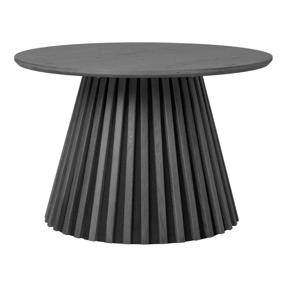 Masuta de cafea din Furnir de stejar/MDF Negru D70xH45cm Osaka