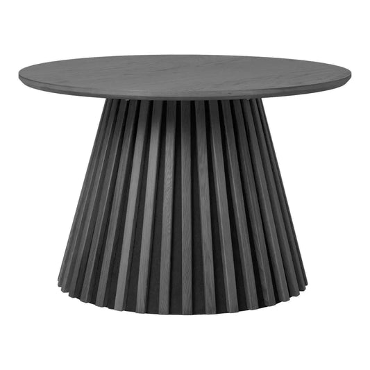 Masuta de cafea din Furnir de stejar/MDF Negru D70xH45cm Osaka