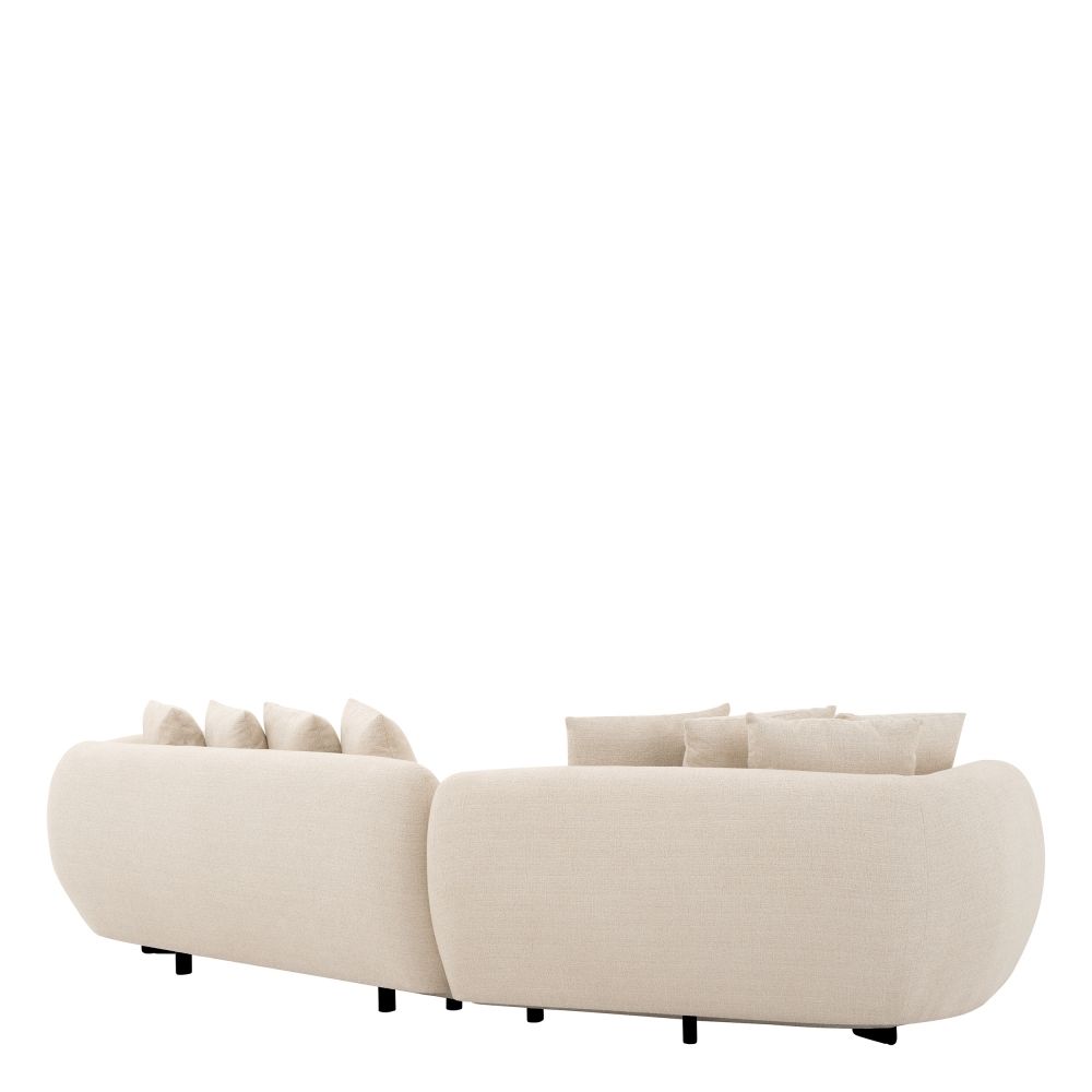 Canapea fixa Sidney Eichholtz din Stofa Nuoro  Bej L314cm