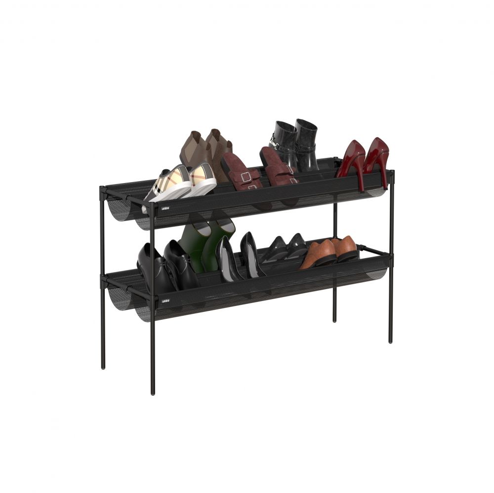 Suport pantofi din otel inoxidabil Negru Sling L92xH57