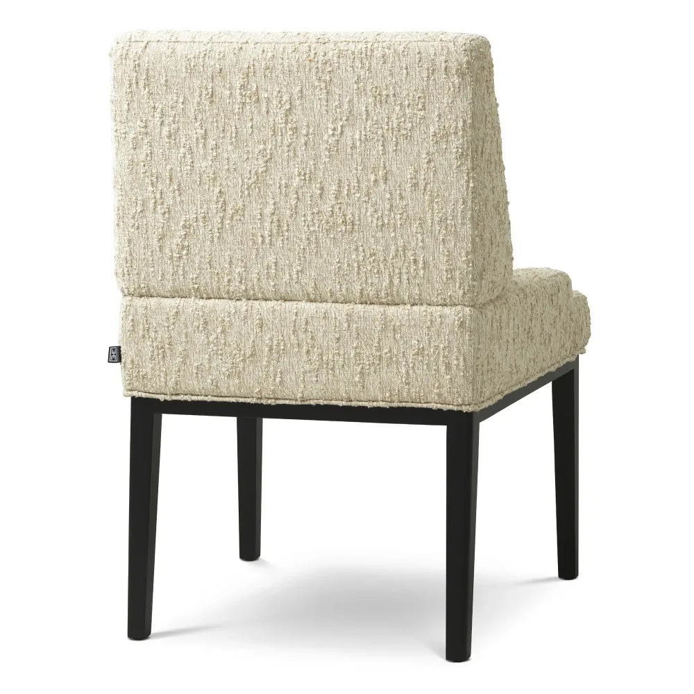 Scaun tapitat cu Stofa Crem L64xA70xH91cm Bromley Eichholtz