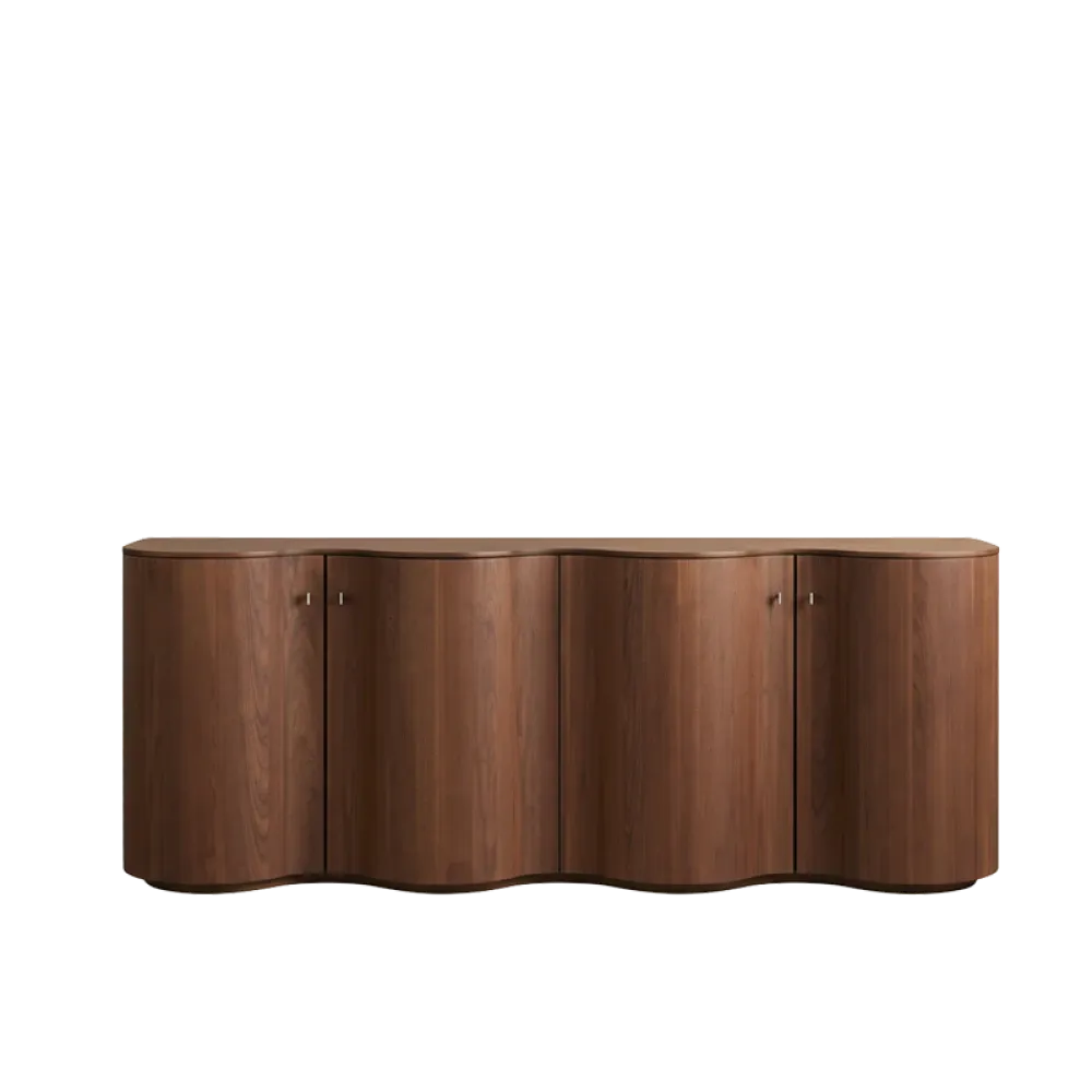 Bufet 4 Usi din Lemn de Nuc L213cm Cortina