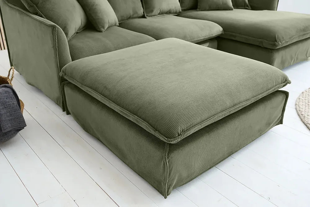 Puf cu husa detasabila din   si Lemn Negru L100xH42cm HEAVEN