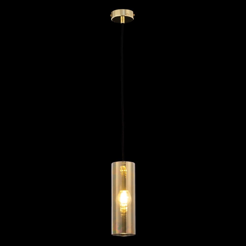 Pendul cu inaltime reglabila din Sticla Auriu D8xH178cm Gioia
