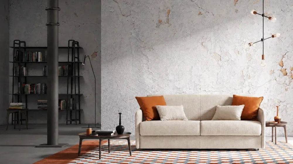 Canapea 3 locuri extensibila cu saltea140x195cm Madeira Brate Style L178cm