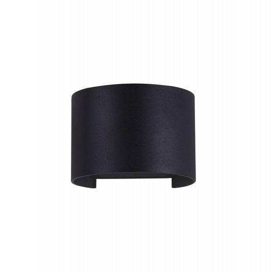 Aplica de perete pentru exterior din Metal Negru cu LED  L12x10xH10cm Fulton
