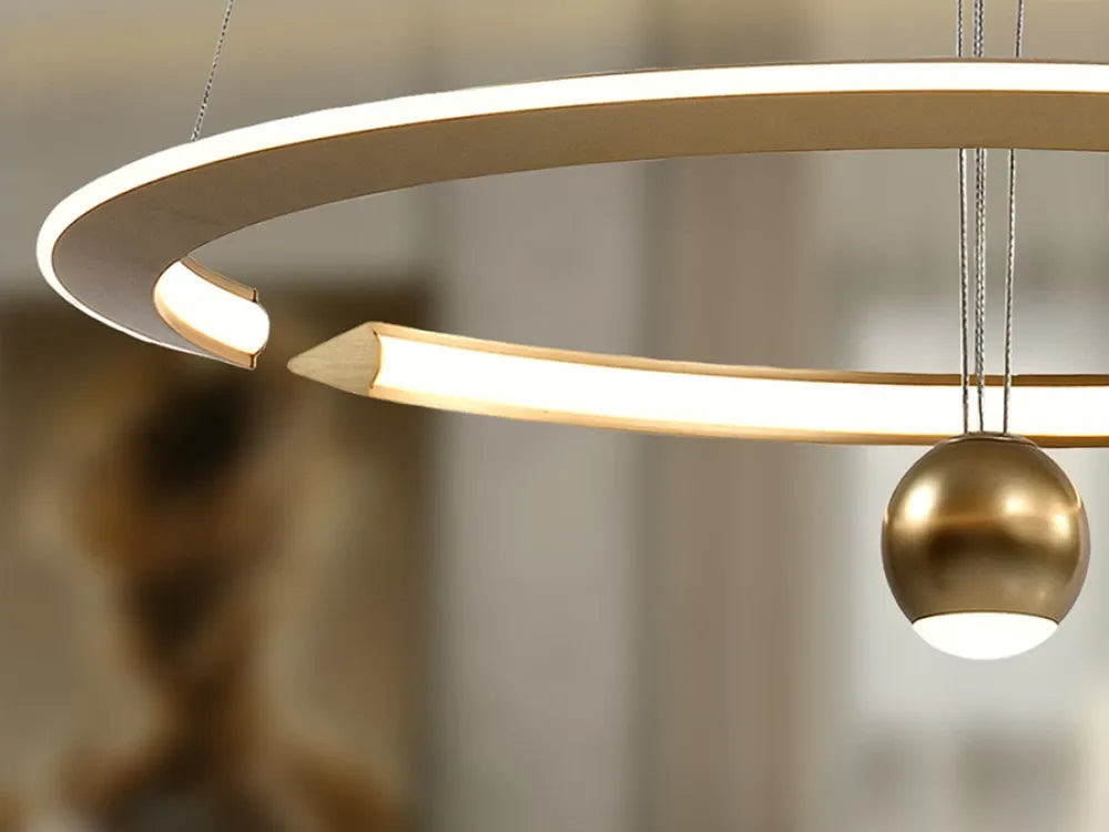 Lustra din Metal Auriu H140xD63cm Orane