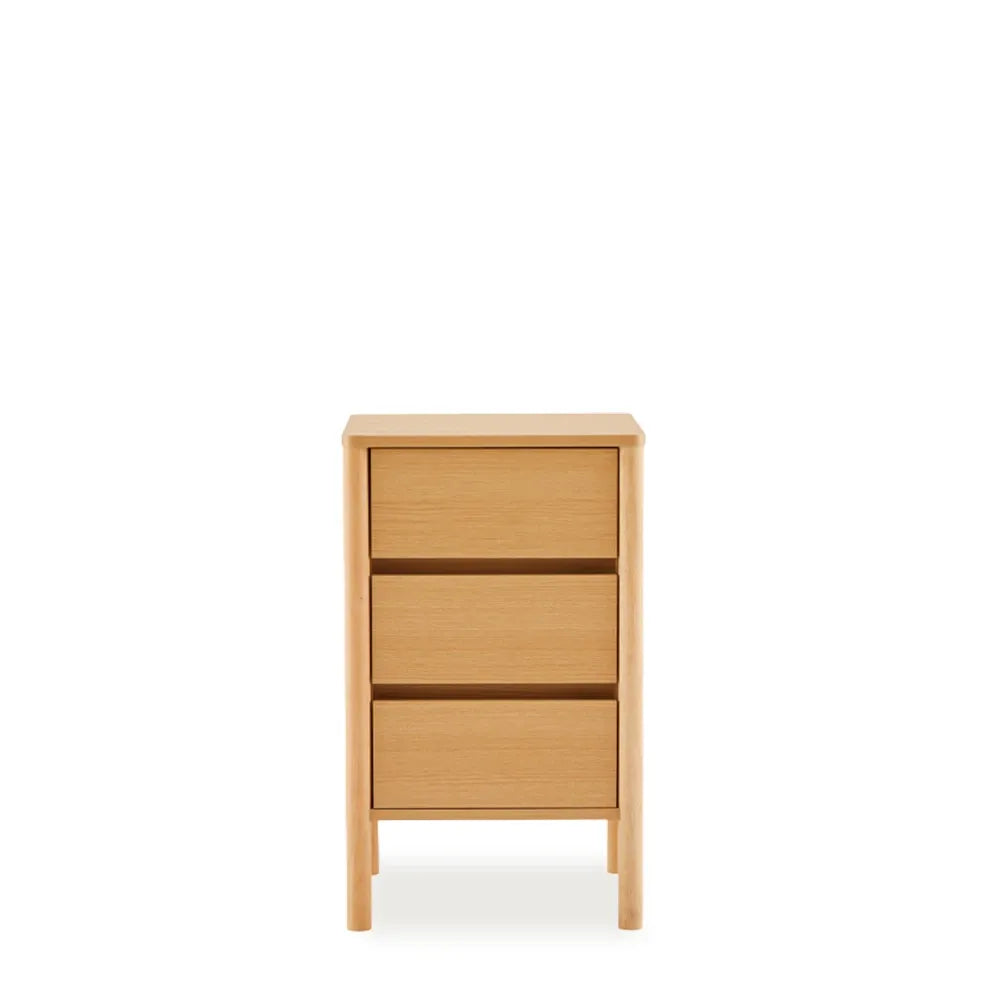 Noptiera cu sertare Treviso de culoare natural L45xH70cm