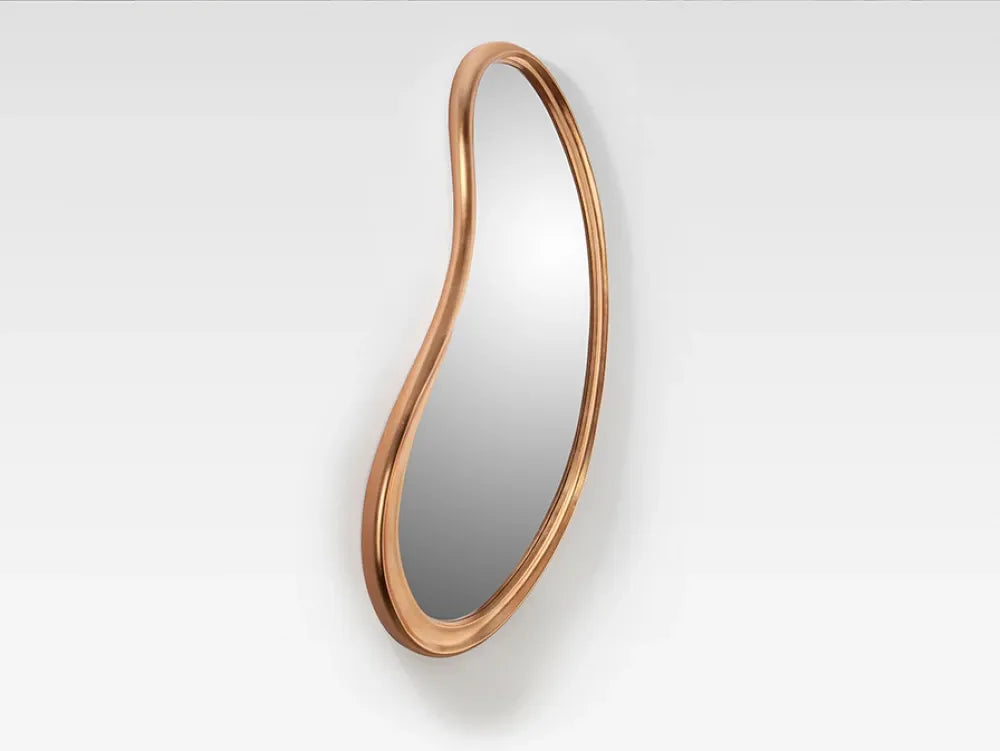 Oglinda cu rama din Poliuretan Rosegold L67xH166cm Brigitte