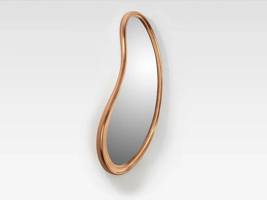 Oglinda cu rama din Poliuretan Rosegold L67xH166cm Brigitte