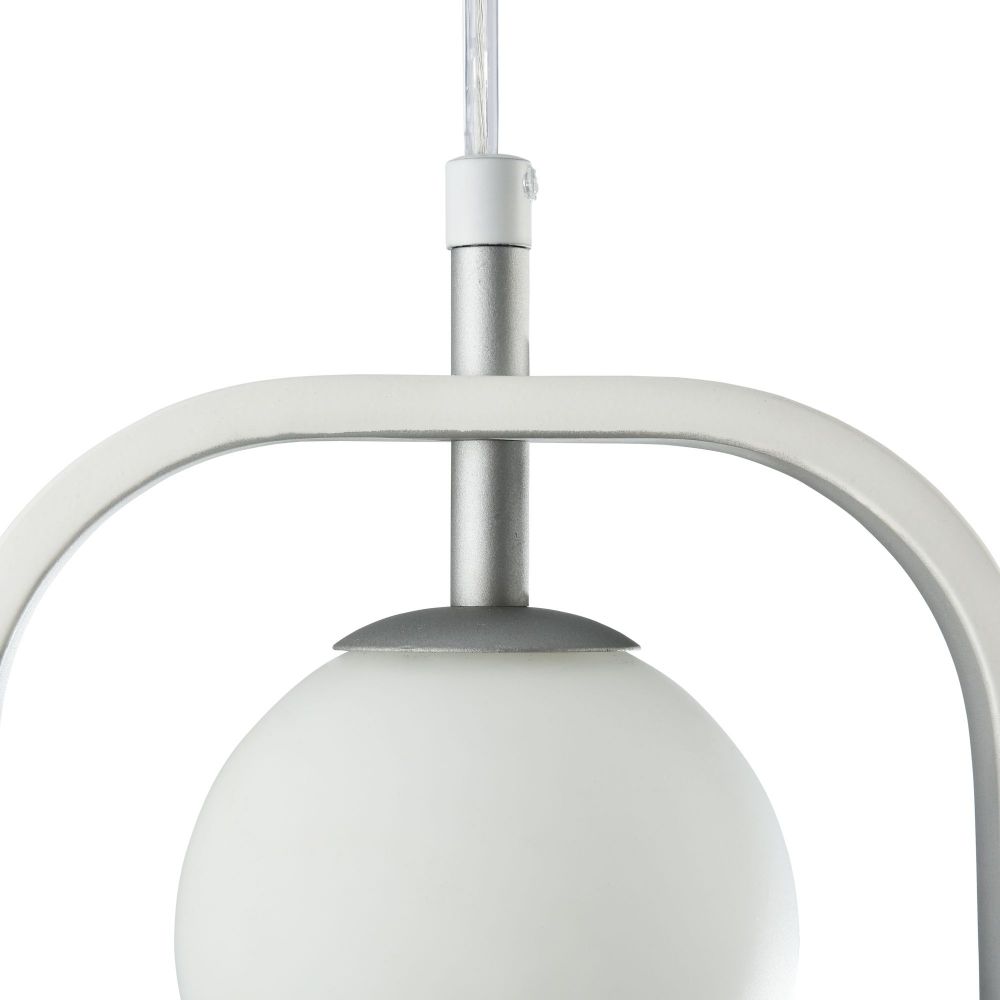 Pendul cu inaltime reglabila din Sticla Alb L18x5xH120cm Avola