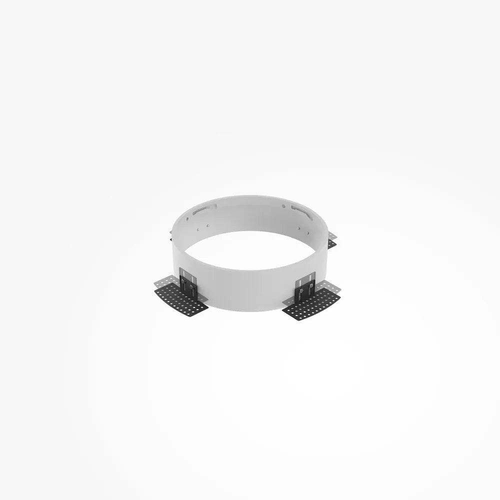 Acesoriu pentru incastrare plafoniera Zon de diametru 22cm din Metal Alb