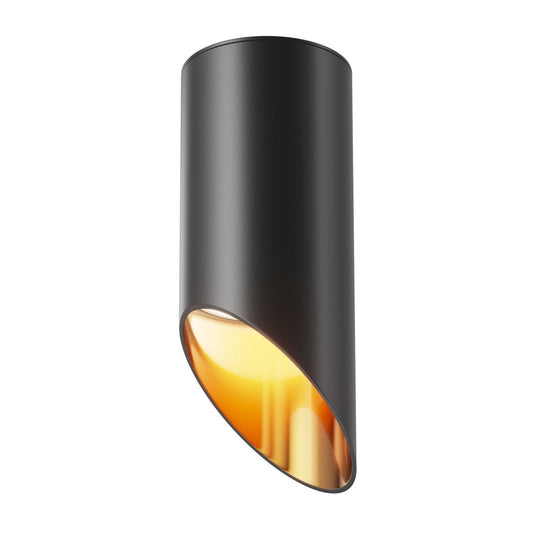 Spot aplicabil din Aluminiu Negru GU10 35W D6xH15cm Lipari