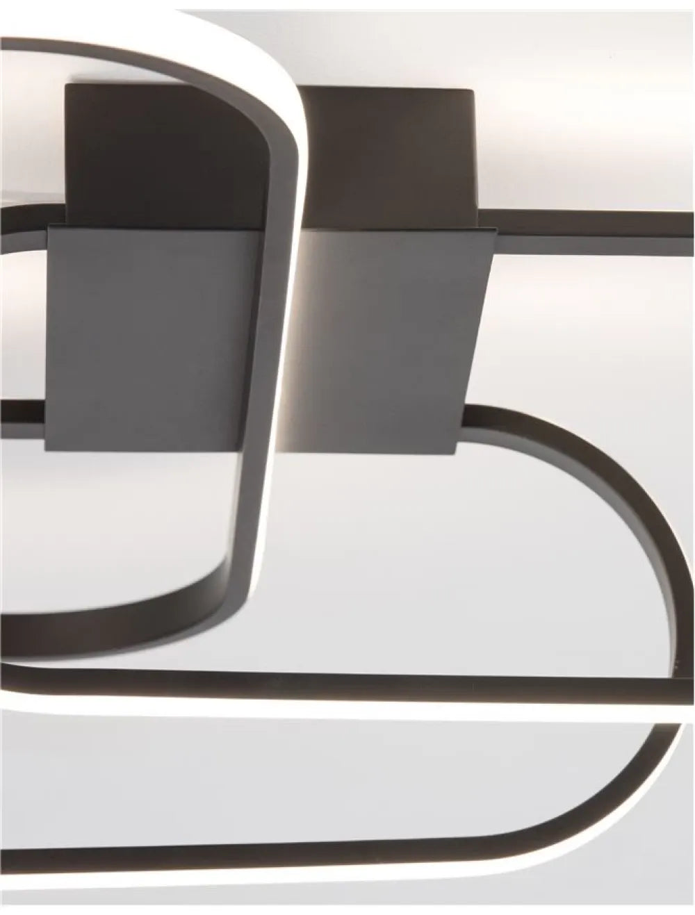 Plafoniera structura din Aluminiu Auriu si abajur din Acrilic Alb H20xL66.5cm IP20 41W 3307lm 3000k ARTE
