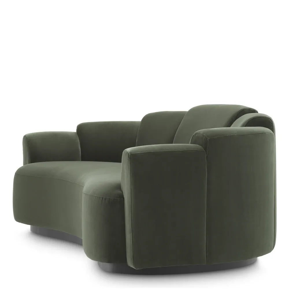 Canapea tapitat cu Catifea Verde L232xA109xH73cm Marbella Eichholtz