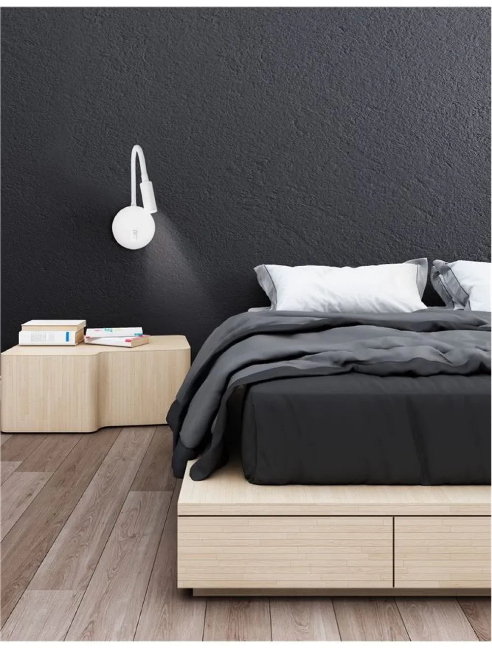 Aplica de perete din Aluminiu Alb H44xL10cm IP20 3W 190lm 3000k JACO