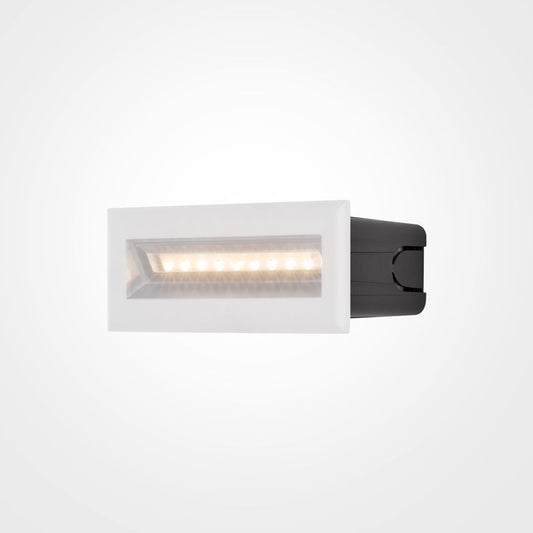 Spot incastrat pentru iluminat scari din Metal Alb 5W 400lm 3000k L14xH5cm Bosca