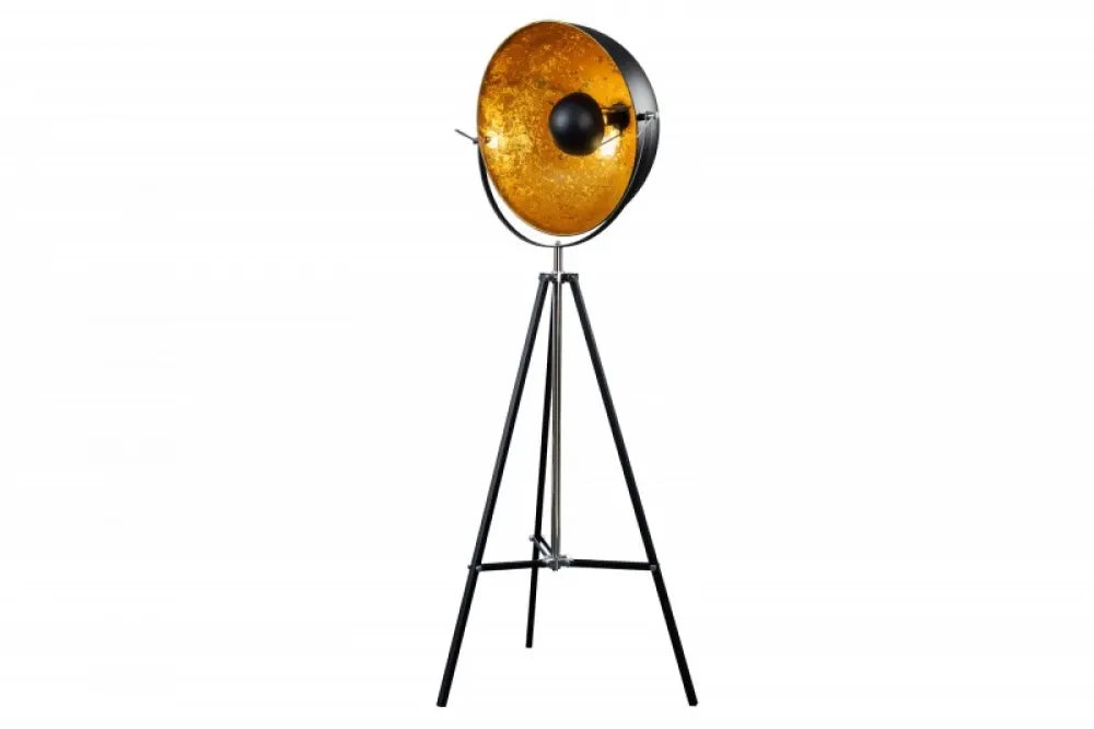 Lampa de podea din Metal Negru/Auriu H160xL55cm Big studio
