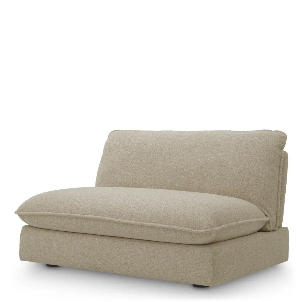 Modul centru tapitat cu Stofa Bej L120xA103xH74cm Cresson Eichholtz