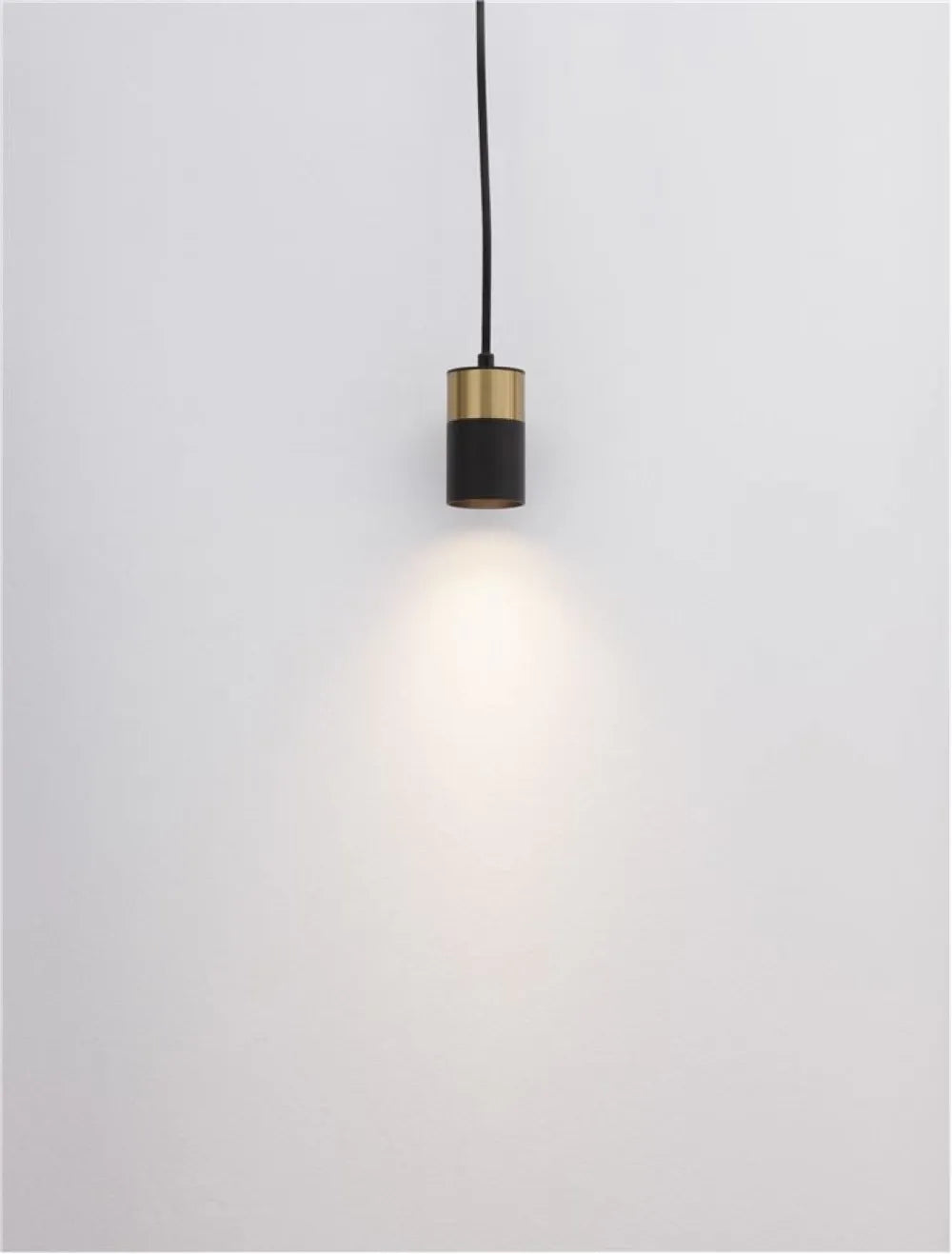 Pendul din Aluminiu Negru/Auriu H160xL5.6cm IP20 PONGO