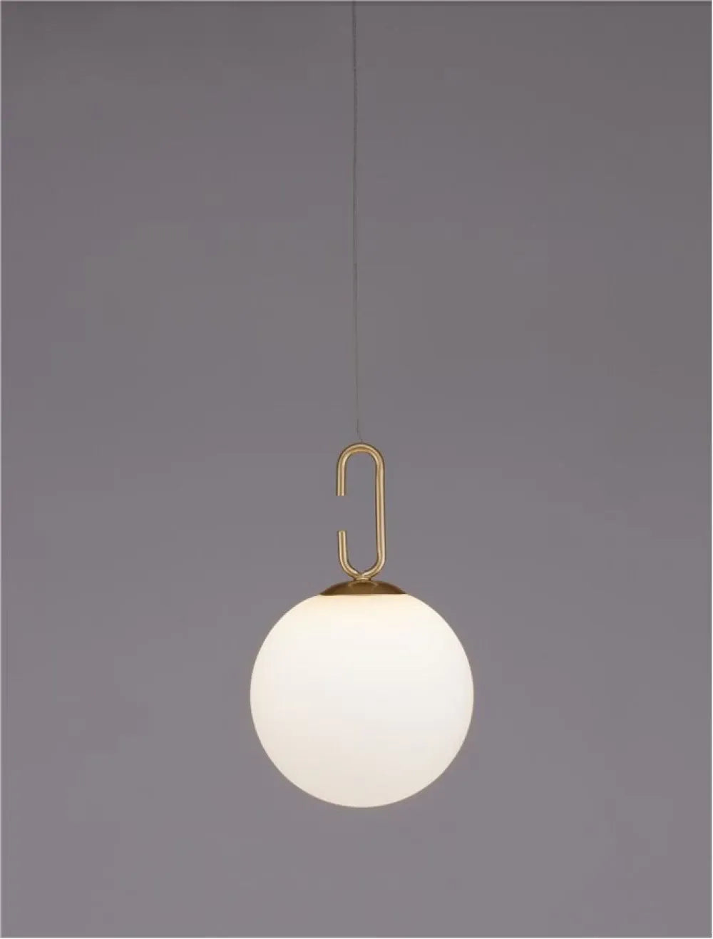 Pendul structura din Metal Auriu si abajur din Sticla Alb H120xL18cm IP20 10W 1061lm 3000k HOOK