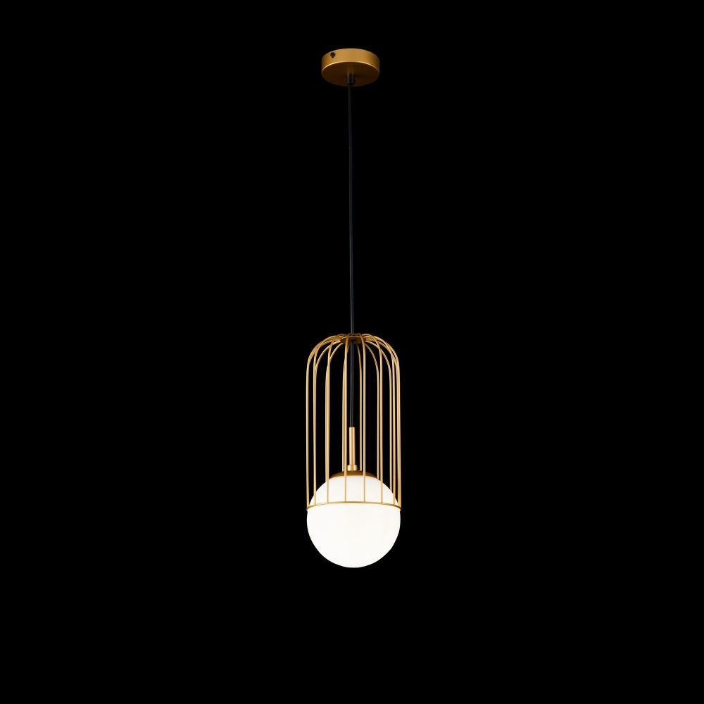 Pendul cu inaltime reglabila din Sticla Alb D15xH170cm Telford