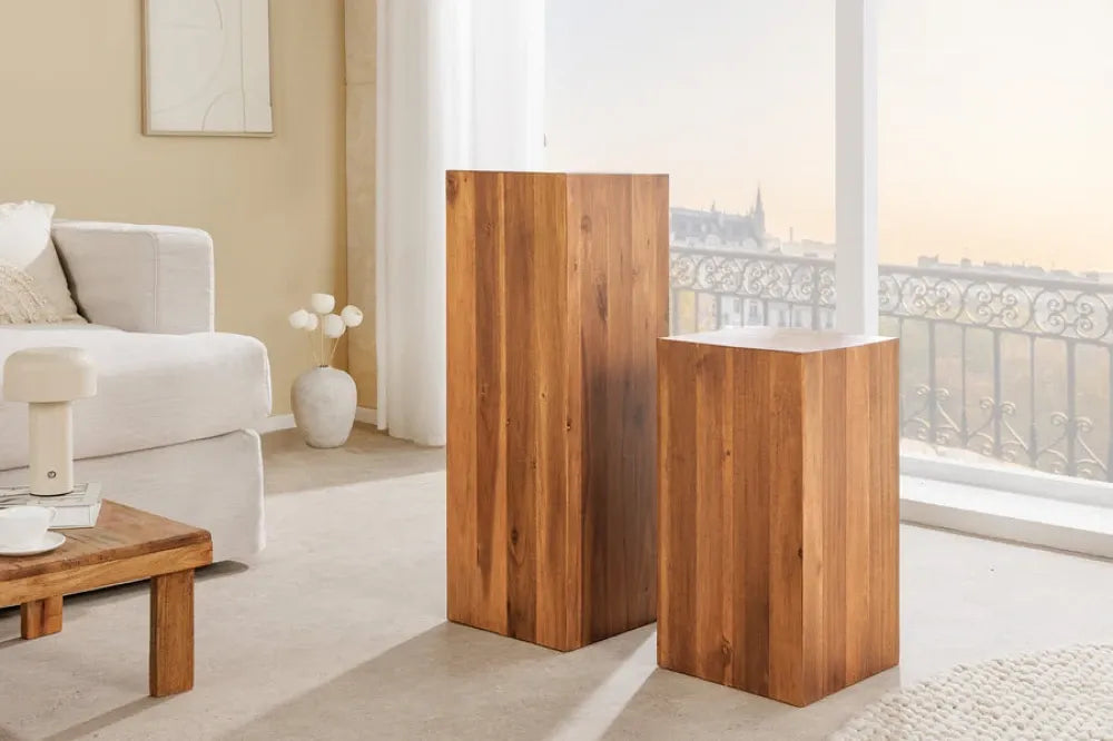 Coloana din Lemn de salcam Maro L26xH75cm COLUMNA