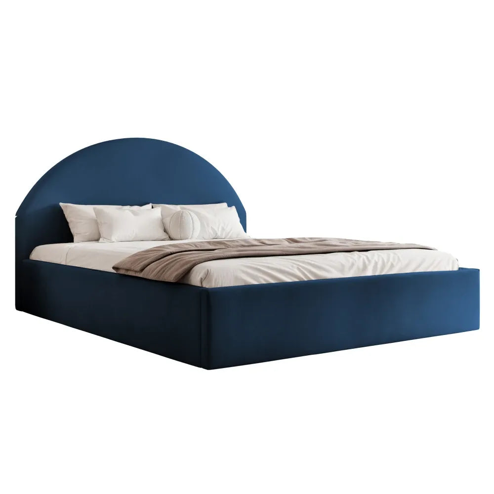 Pat 200 x 200 tapitat cu Catifea Dream velvet Albastru Venila