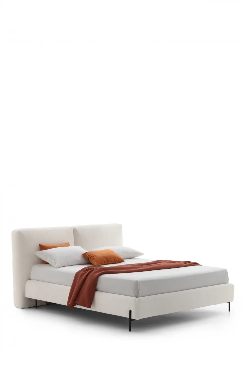 Pat tapitat customizabil cu tablie reglabila 180x200cm Duo