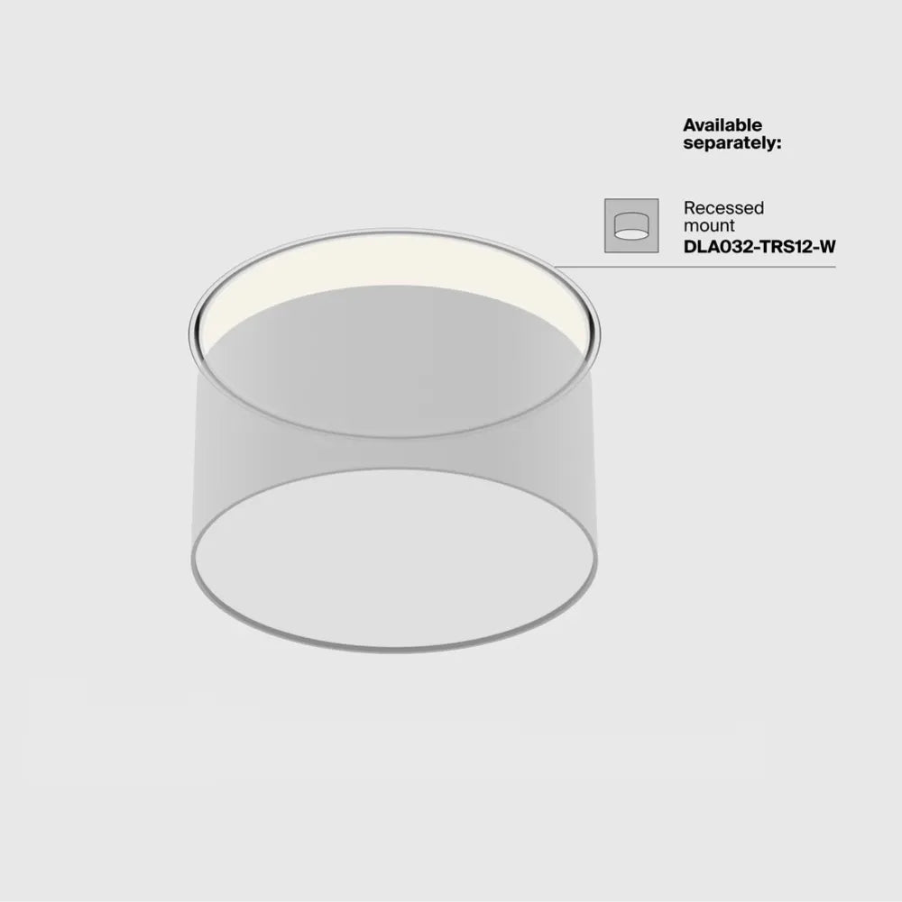 Spot aplicat din Aluminiu Alb H6xD12cm Zon