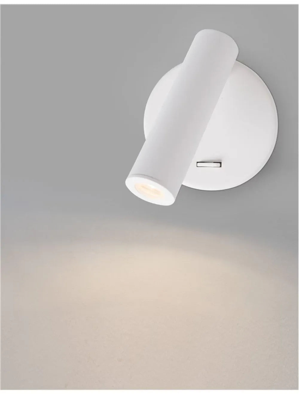 Aplica de perete din Aluminiu Alb H11xL11cm IP20 3W 190lm 3000k LAREDO