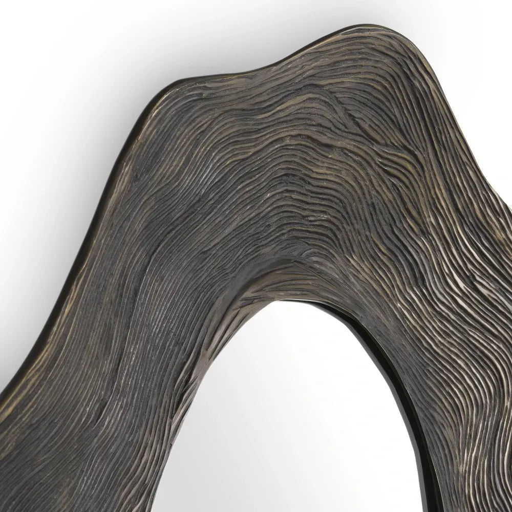Oglinda cu rama din Metal/MDF Bronz L60xH75cm Pavona Eichholtz