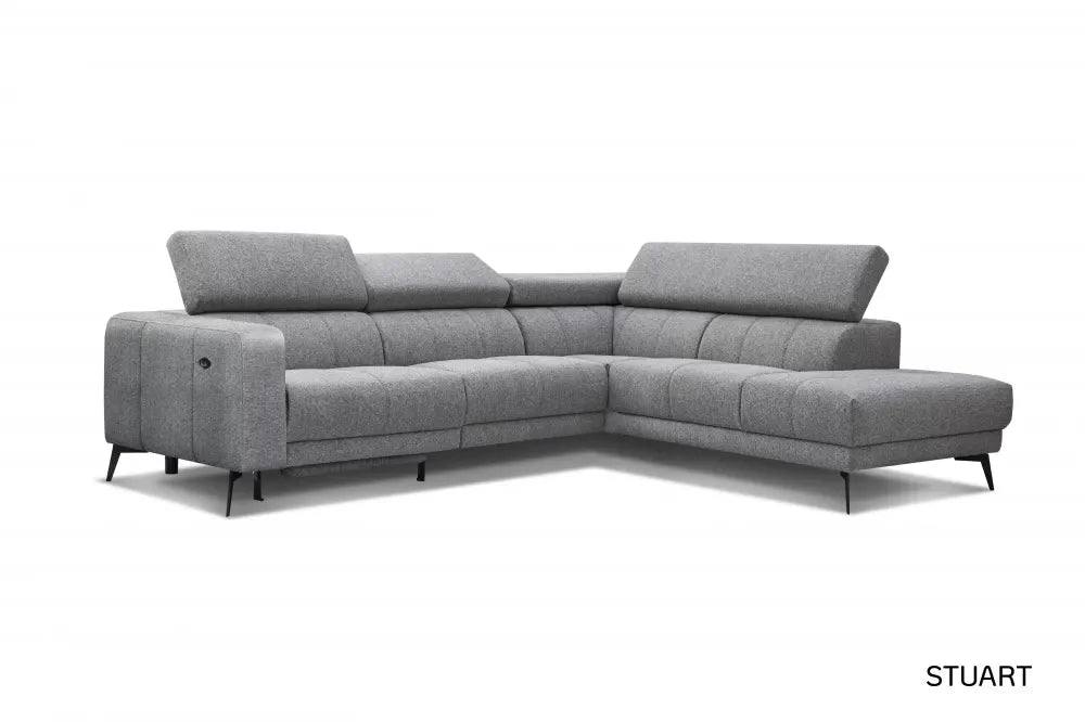Coltar customizabil cu recliner in forma de L 287cm Stuart