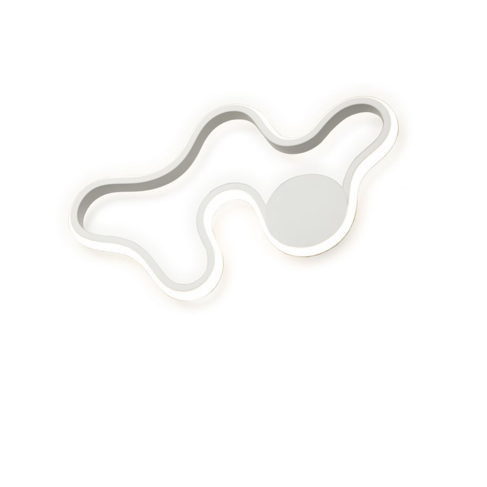 Aplica de perete din Metal Alb cu LED  L47x5xH27cm Marea