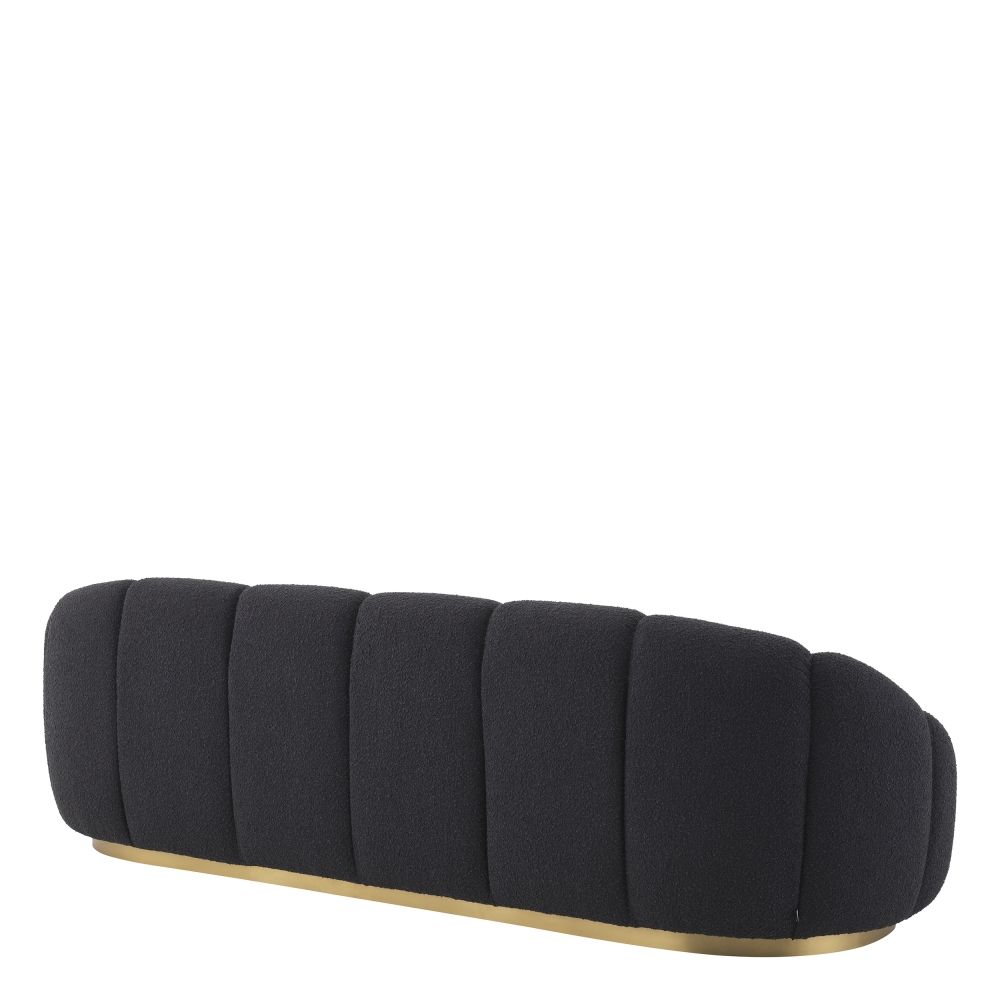 Canapea fixa Inger Eichholtz tapitata cu Stofa Boucle Negra L230cm