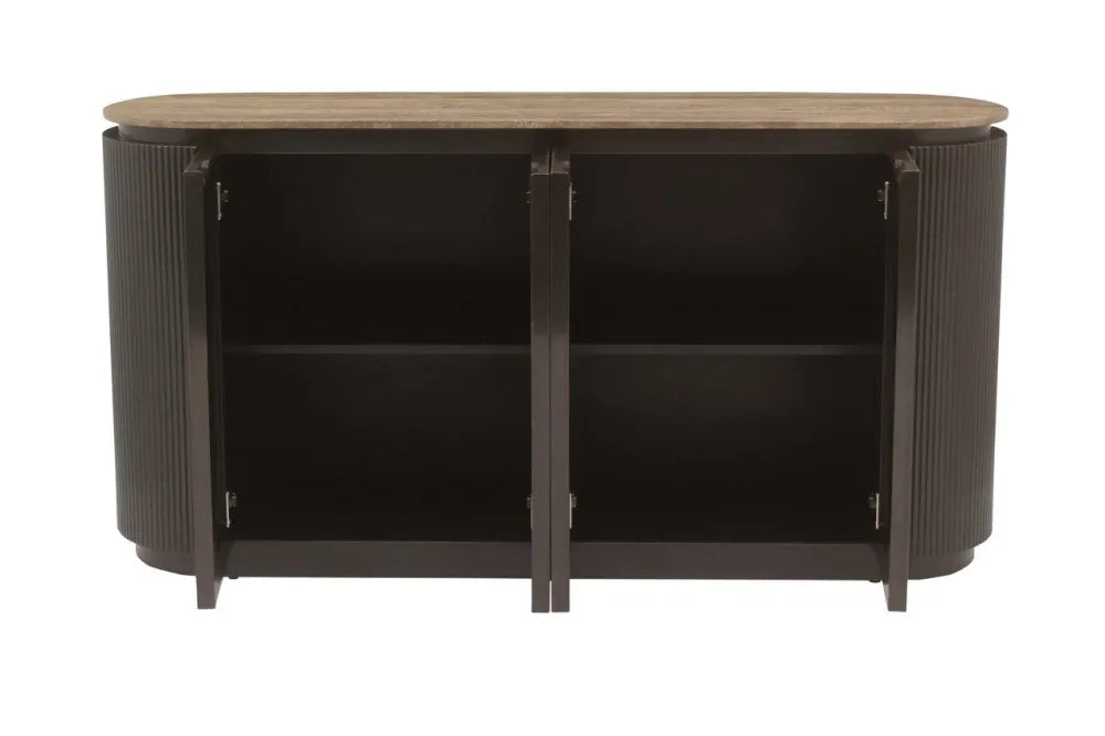 Comoda din MDF/Alama Maro si Travertin Maro L160xH82cm Russo Richmond interiors