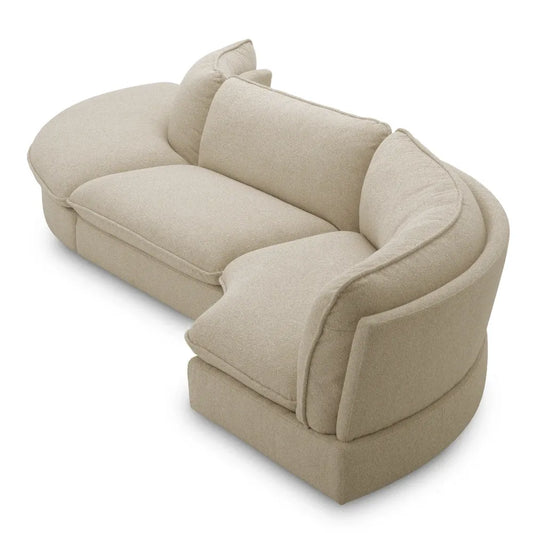 Modul centru tapitat cu Stofa Bej L120xA103xH74cm Cresson Eichholtz