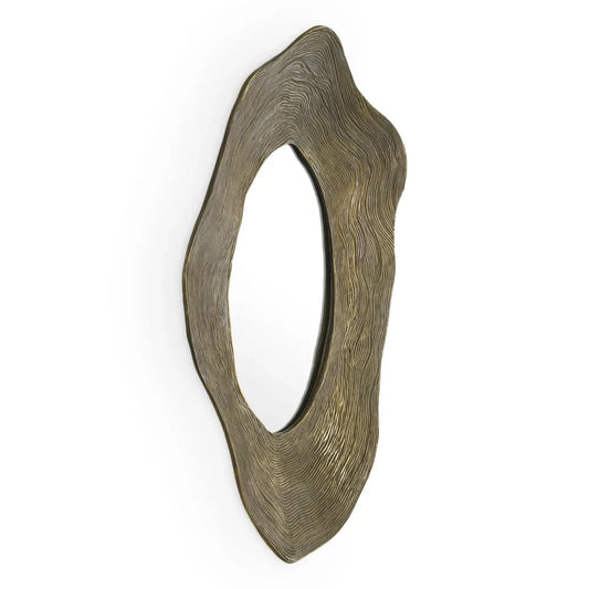 Oglinda cu rama din Metal/MDF Alama L60xH75cm Pavona Eichholtz