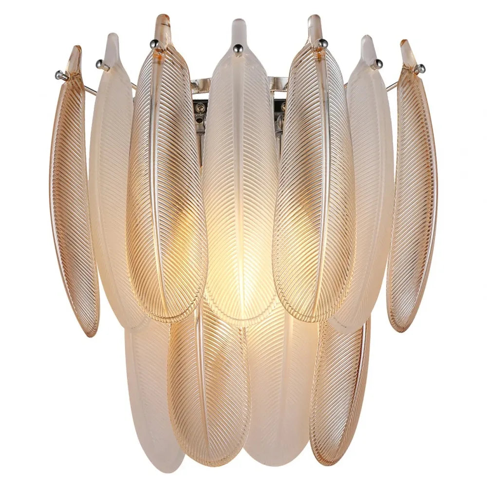 Aplica de perete din Metal/Sticla Alama antichizata L30xH31cm Chloe Richmond interiors