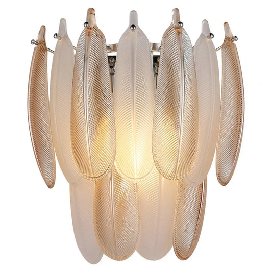 Aplica de perete din Metal/Sticla Alama antichizata L30xH31cm Chloe Richmond interiors