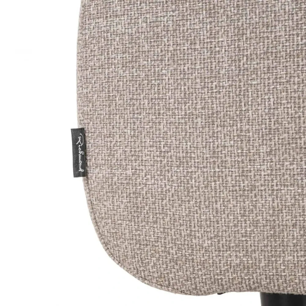 Puf de exterior din Stofa Bej si Metal Negru L99xH40cm Dawson Richmond interiors