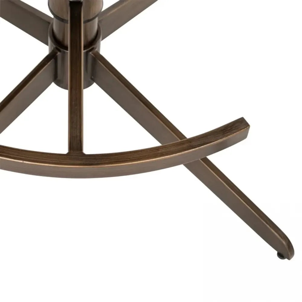 Scaun de bar cu inaltime reglabila tapitat cu Stofa Crem cu picioare din Metal Alama H111-92xL56xA53cm Cheyenne Richmond interiors