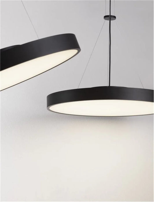 Pendul din Aluminiu Negru H5,5-120xL40cm IP20 24W 2341lm 3000k PERFECT