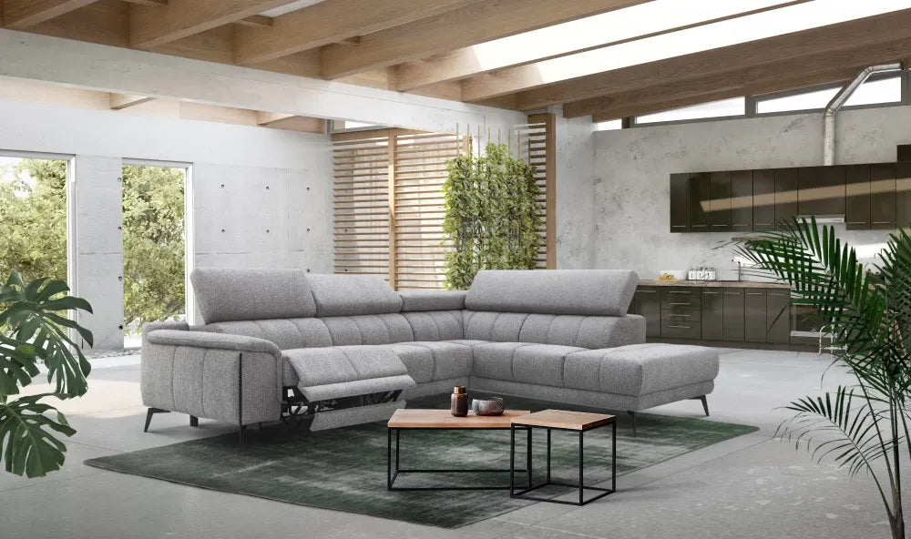 Coltar customizabil in forma de L cu recliner 290cm Amira