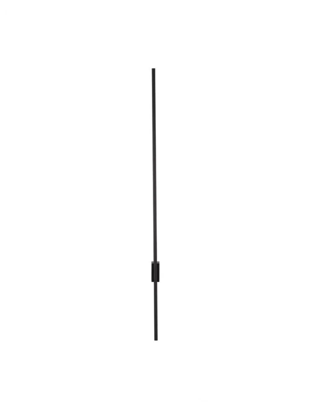 Aplica de perete din Aluminiu Negru H120xL1.5cm IP20 20W 677lm 3000k TIEN